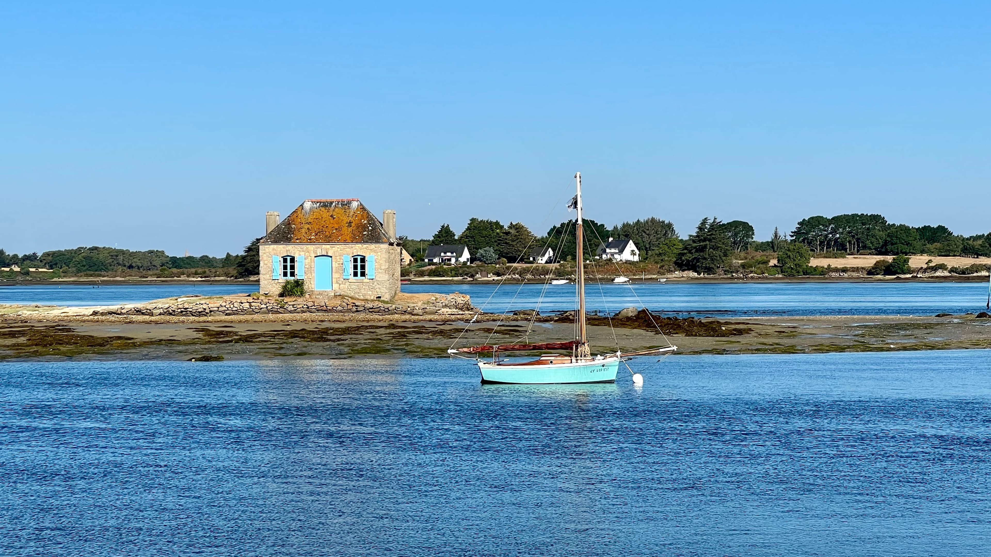 Vue sur la mer depuis le camping Le Moulin des Oies