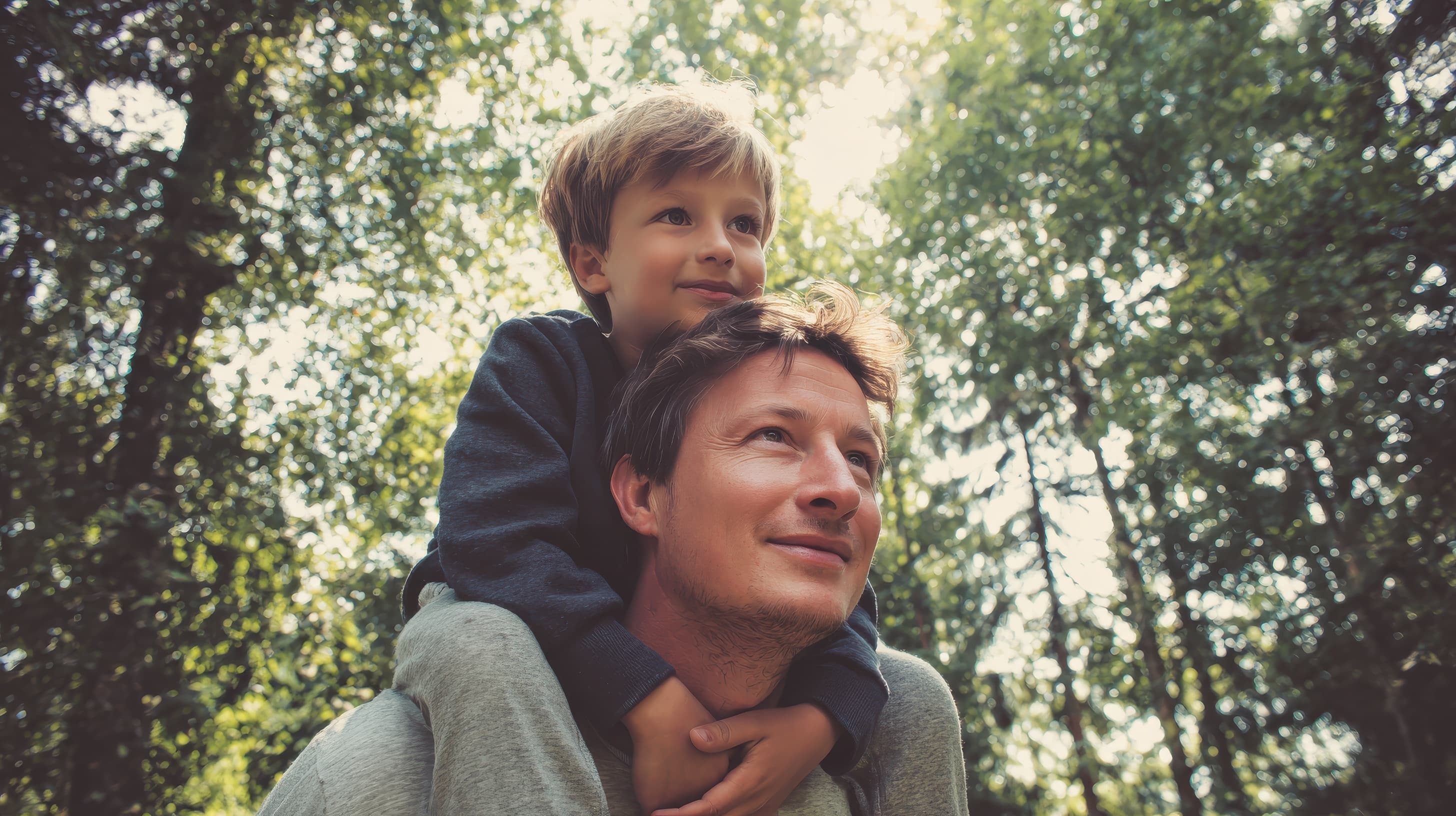 Photo d'un père et son fils